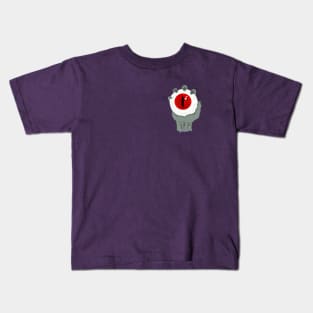 Zombie Hand Holding Red Eye Kids T-Shirt